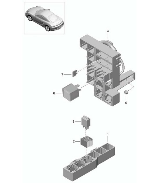 Diagram 902-001 Porsche 918 Spyder 2014-2015 