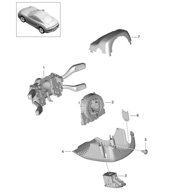 Diagram 903-010 Porsche Macan (95B) MK1 (2014-2018) Materiale elettrico