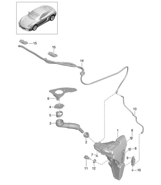 Diagram 904-010 Porsche Macan (95B) MK1 (2014-2018) 电子设备