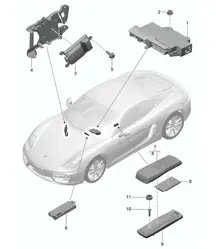 Versterkers / Telefoon 981C Cayman / Cayman S 2014-16