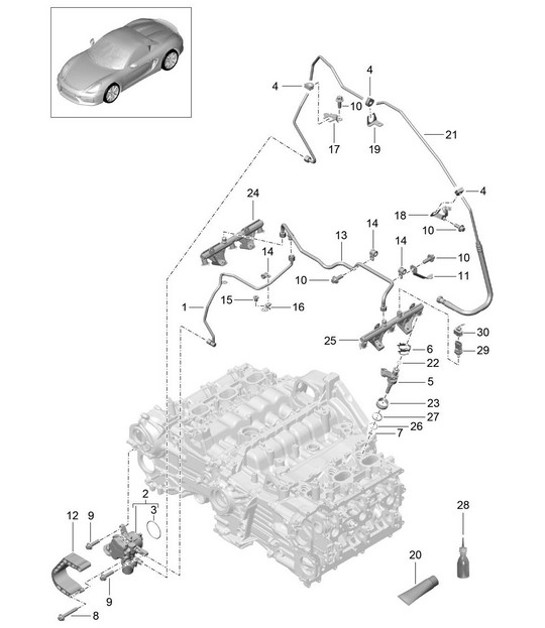 Diagram 107-005 Porsche Macan (95B) MK2 2019-2021 