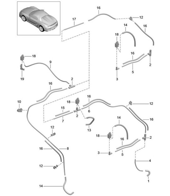 Diagram 107-015 Porsche Panamera GTS V8 4.8L 4WD (440 pk) 