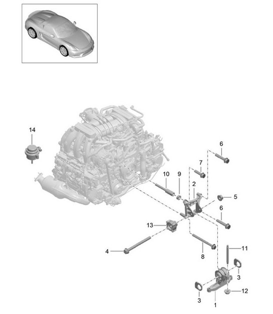 Diagram 109-000 Porsche 992.1 Turbo 3.8L 2020-24 