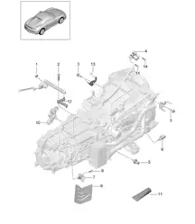 Caja de cambios manual / Piezas sueltas (Modelo: G8120) 981.SP Boxster Spyder 2016