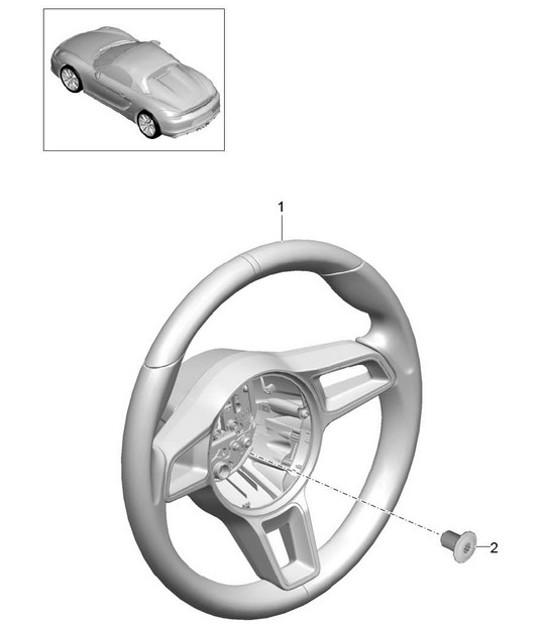 Diagram 403-005 Porsche Macan (95B) MK1 (2014-2018) Front Axle, Steering 