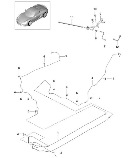 Diagram 604-010 Porsche Boxster 718 (982) 2017>> 车轮、制动器