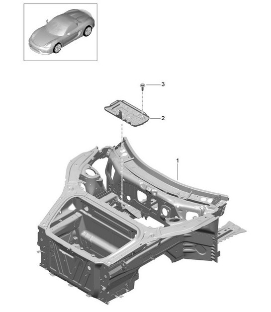 Diagram 801-005 Porsche Boxster 718 (982) 2017>> Body