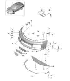 Frontstoßstange/Spoiler 981.SP Boxster Spyder 2016