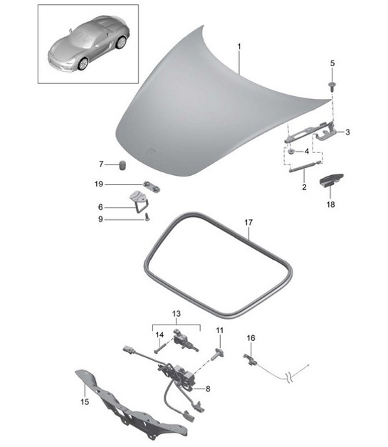 Diagram 803-000 Porsche Carrera GT (2003-2006) 