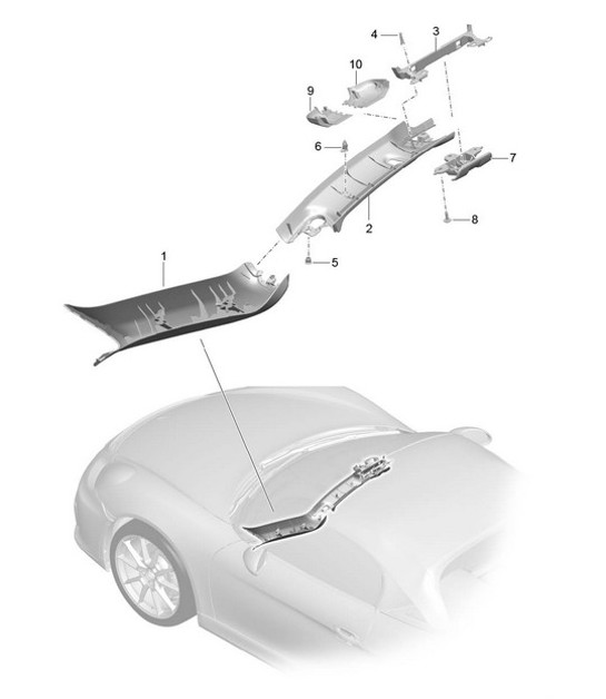 Diagram 807-050 Porsche 911 & 912 (1965-1989) Body