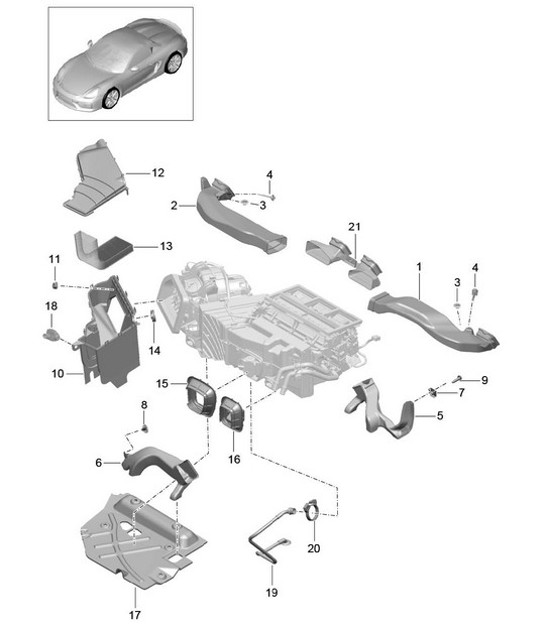 Diagram 813-005 Porsche Cayman 718 (982) 2017>> Carrocería