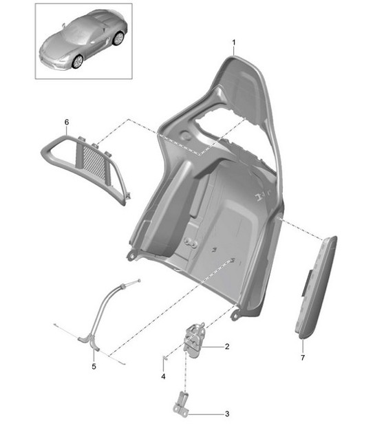 Diagram 817-066 Porsche 970.1 Panamera Turbo S V8 4.8L 2009-13 Karosserie