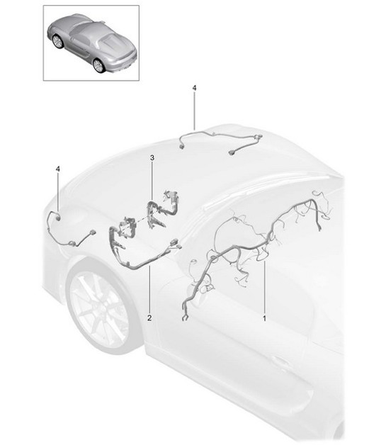 Diagram 902-011 Porsche 993 (911) C4S 1994-97 Elektrische Ausrüstung