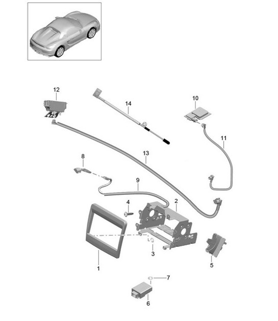 Diagram 911-001 Porsche 9J1.1 Taycan 2020-24 