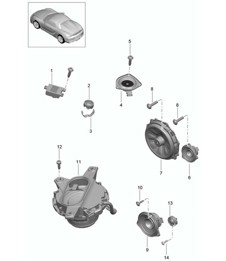 Altoparlante 981.SP Boxster Spyder 2016