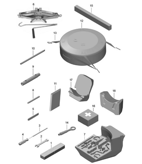Diagram 001-000 Porsche 944 2.5L 8V 1982-87 