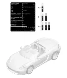 Applicatore per ritocchi vernice / Vernici 718 (982) Boxster 2017>>