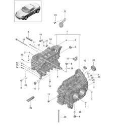 Crankcase housing 718 (982) Boxster 2017>>