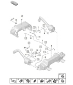 Fuel System, Exhaust System Boxster 718 (982) 2017>>