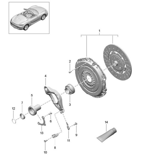 Diagram 301-000 Porsche Cayenne 92A (958) 2010-2017 Transmission