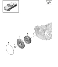- PDK - Getriebe / Kupplung für Doppelkupplungsgetriebe (Modell: CG210, CG240, CG270) 718 (982) Boxster 2017>>