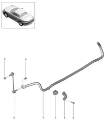 Barra stabilizzatrice 718 (982) Boxster 2017>>