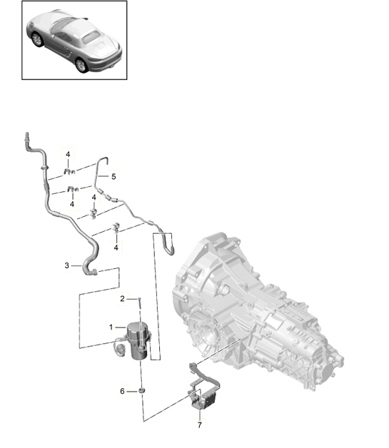 Diagram 604-050 Porsche Panamera 970 MK1 (2009-2013) Wielen, Remmen