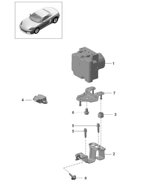 Diagram 605-000 Porsche Panamera 970 MK1 (2009-2013) Wheels, Brakes