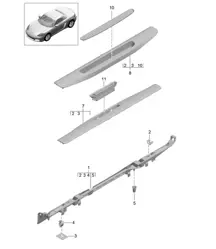 Trim / Sill - Inner - 718 (982) Boxster 2017>>