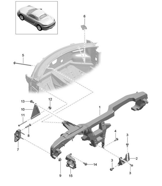 Diagram 809-015 Porsche Boxster 718 (982) 2017>> Body