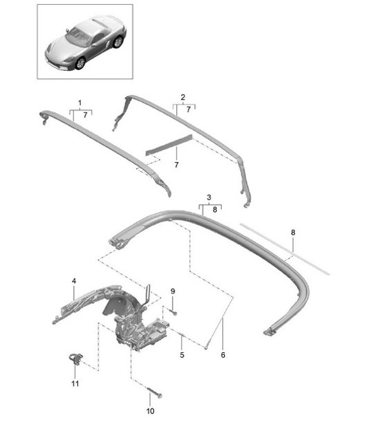 Diagram 811-010 Porsche 9J1.1 Taycan 2020-24 