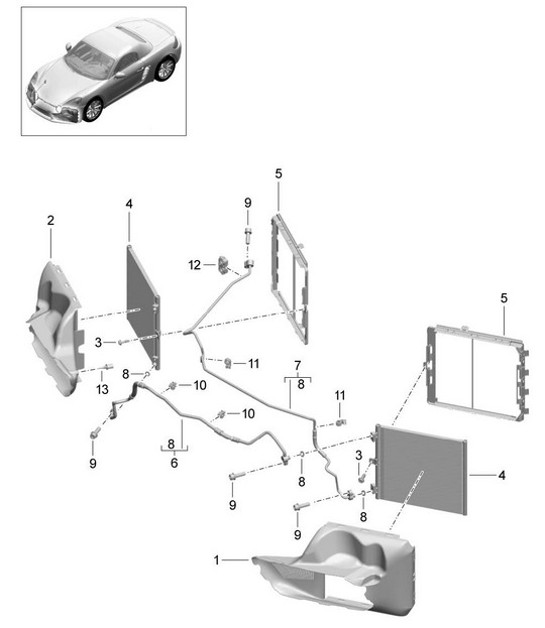 Diagram 813-020 Porsche Boxster 718 (982) 2017>> Karosserie