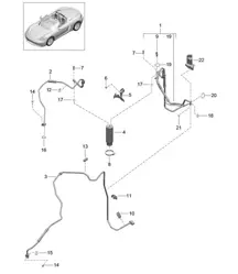 Circuit frigorifique / Conduites frigorifiques / Déshydrateur 718 (982) Boxster 2017>>