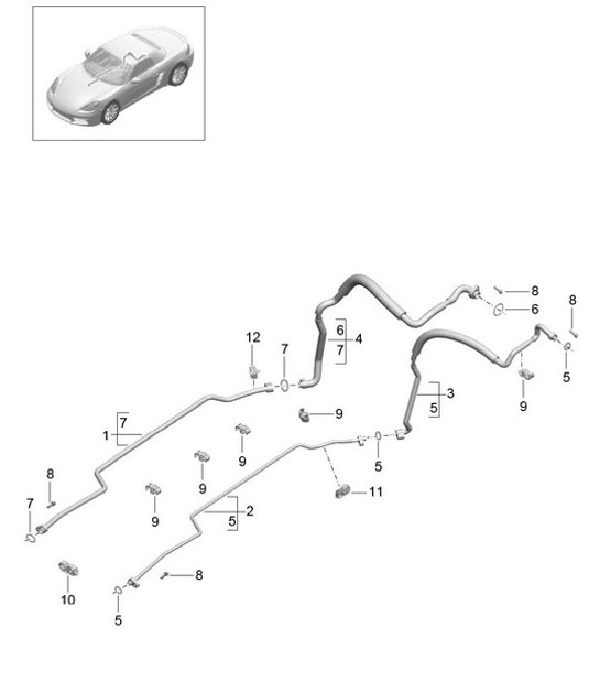 Diagram 813-030 Porsche 992.1 Speedster 4.0L 2019-24  车身