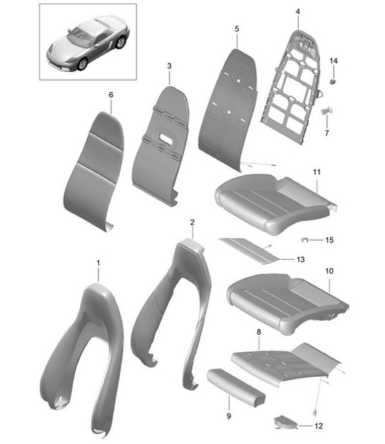 Diagram 817-002 Porsche Macan (95B) MK1 (2014-2018) Body