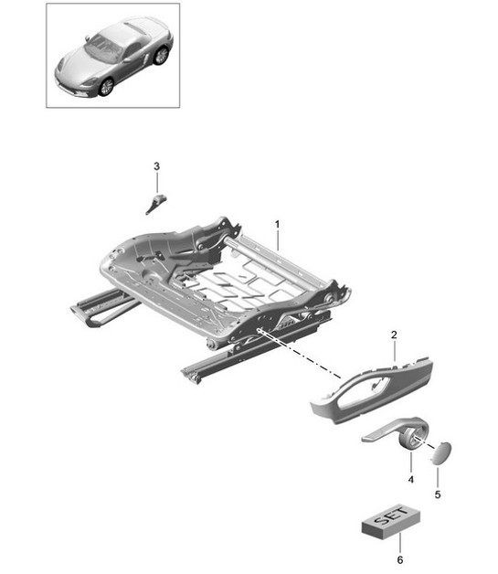 Diagram 817-023 Porsche 997 MK1 GT3 / GT3 RS 2007-09 Body