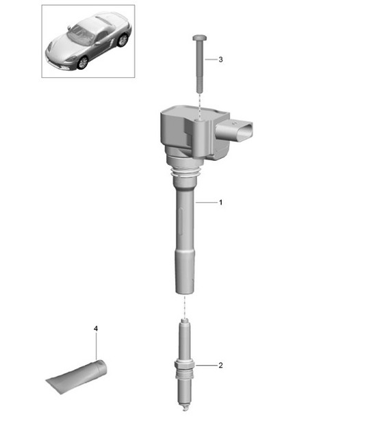 Diagram 901-000 Porsche 997 MK1 Carrera 4S 3.8L 2005-08 电子设备