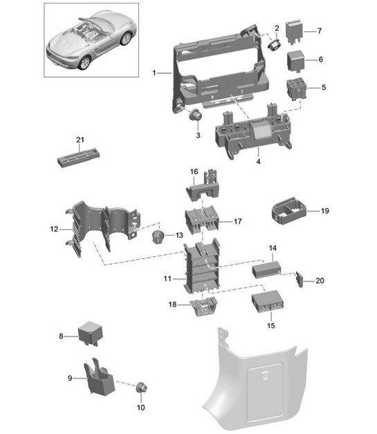 Diagram 902-000 Porsche 9J1.1 Taycan Turbo S 2020-24 