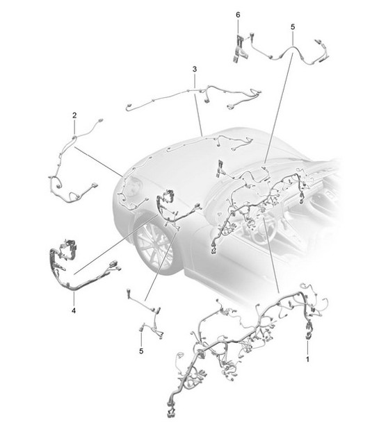 Diagram 902-011 Porsche 911 1978-1983 3.0L / SC Elektrische Ausrüstung