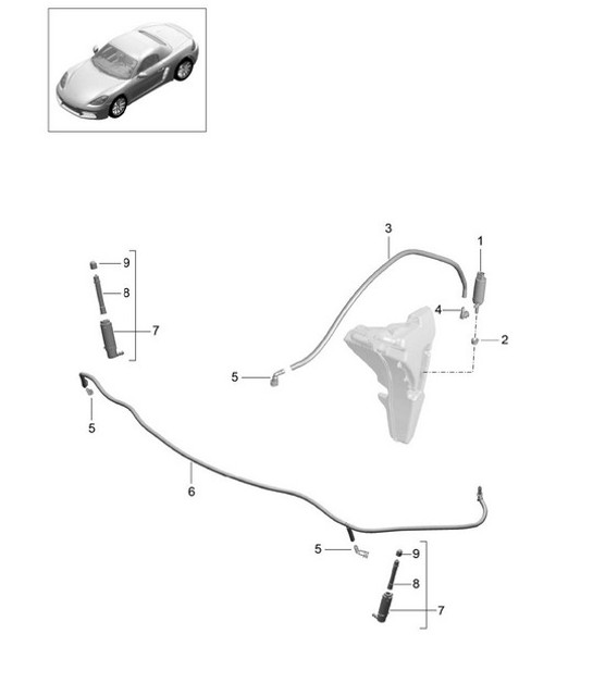 Diagram 904-020 Porsche 911 1987-1989 3.2L G50 Elektrische apparatuur