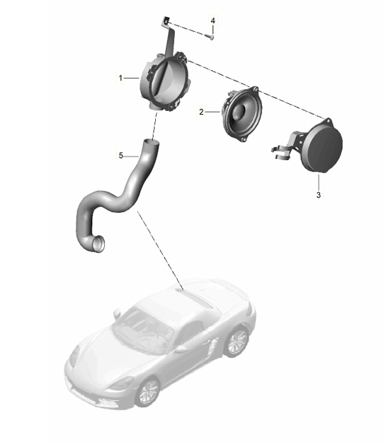 Diagram 911-020 Porsche 9YA Cayenne V6 3.0L Petrol (340Hp) 2018-23 