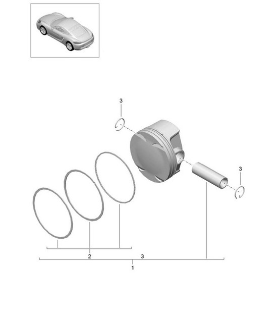Diagram 102-005 Porsche 356 1950-55 Engine