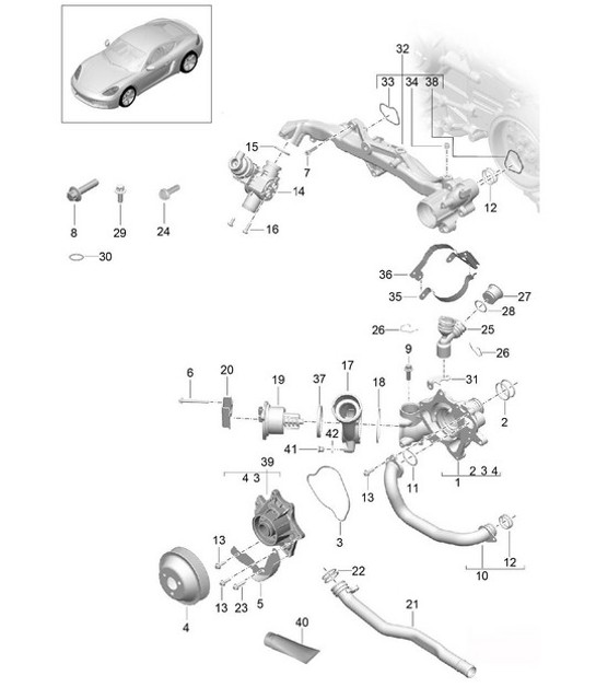 Diagram 105-000 Porsche 9J1.1 Taycan 2020-24 