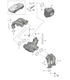 Distributore aria aspirata / Adattatore valvola a farfalla 718C (982C) Cayman 2017>>