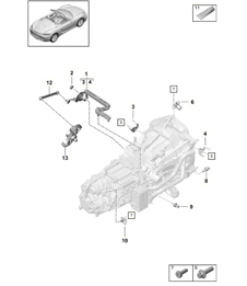 Cambio manuale / Parti individuali (modello: GTS 4.0,G8230) - manuale a 6 marce - 718C (982C) Cayman GTS 4.0L 2017>>