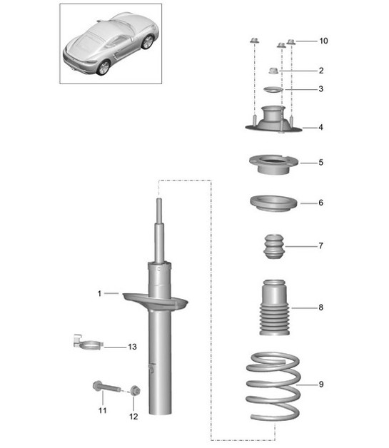 Diagram 502-000 Porsche 95B.2 Macan Petrol 2.0L (245Bhp) 2019-21 