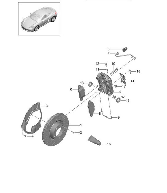 Diagram 602-000 Porsche 992.1 GT3 4.0L / 992 S/T 4.0L 2021-24 