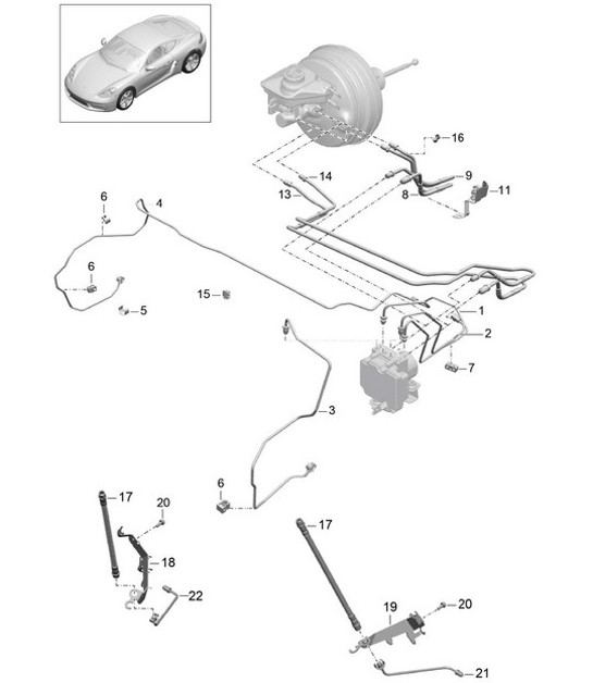 Diagram 604-010 Porsche 992.1 GT3 4.0L / 992 S/T 4.0L 2021-24 