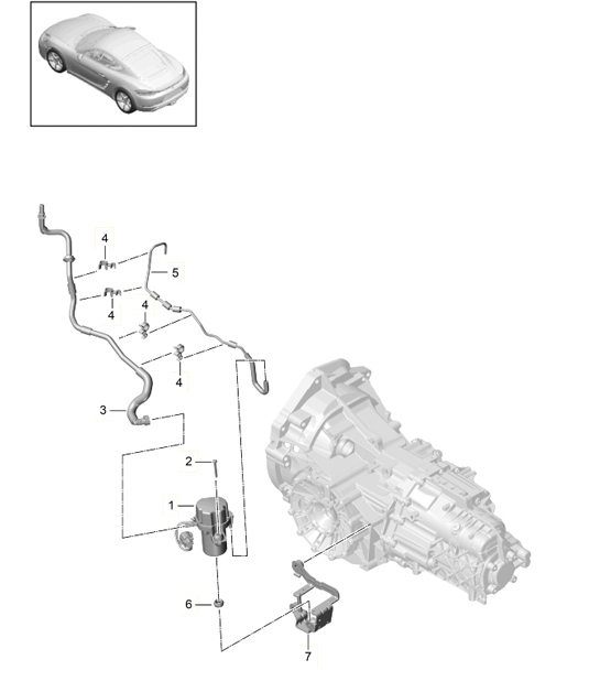 Diagram 604-050 Porsche Panamera 971 MK1 (2017-2020) 