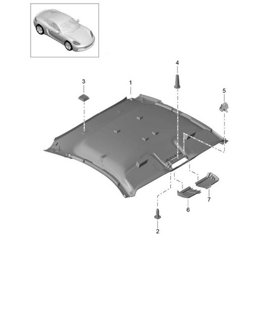 Diagram 807-008 Porsche Cayman 718C (982C) 2017>> Carrosserie